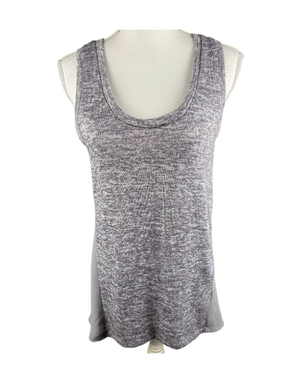 Threads 4 Thought Gray & Heather Sleeveless Tank Top Womens Size S